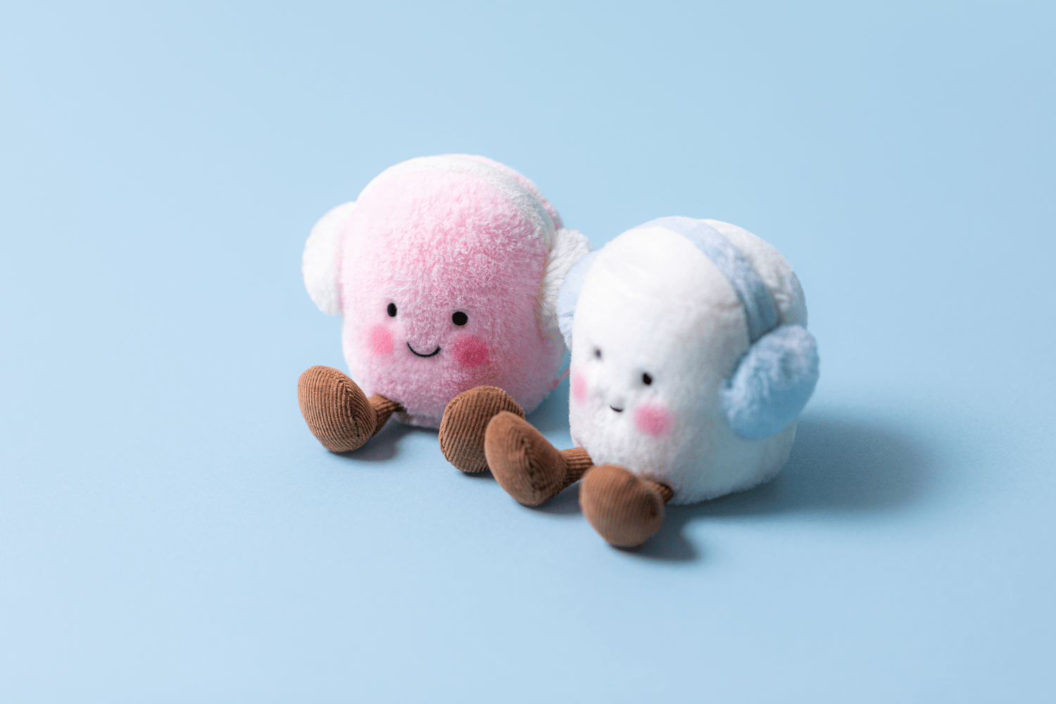 Jellycat Amuseables Toastie Pink And White Marshmallows