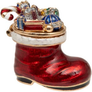 Christmas Boot Trinket Box