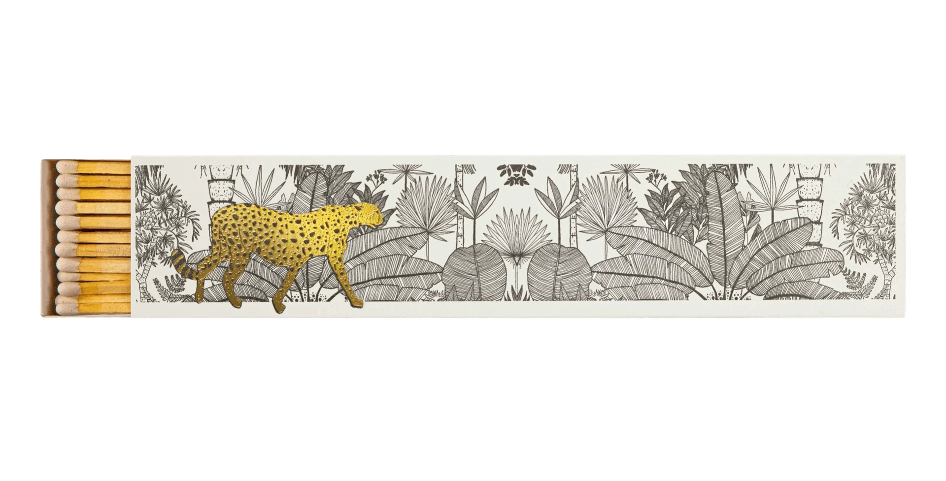 Extra Long Luxury Matches Cheetah in White Jungle