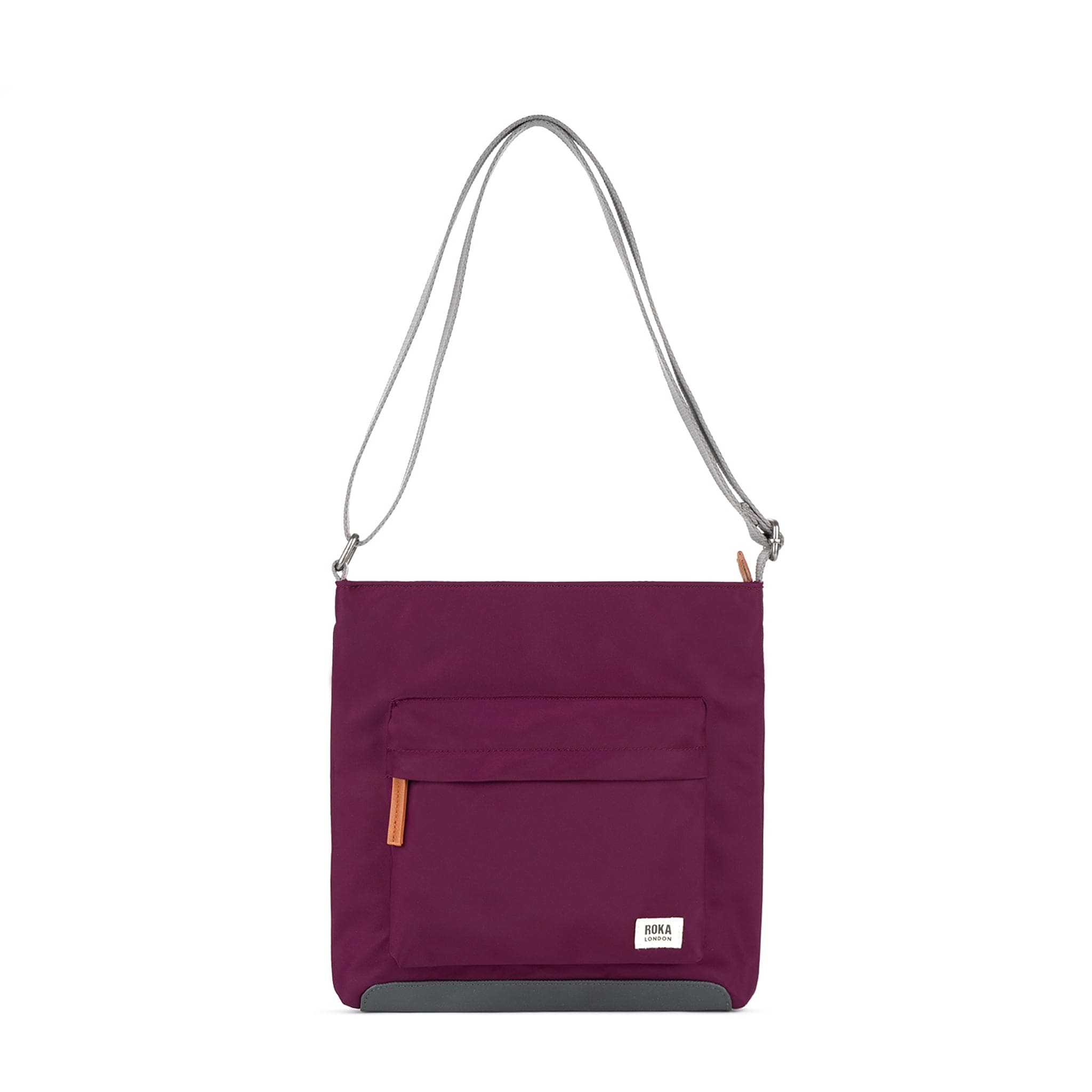 Roka Kennington B Recycled Nylon Crossbody Bag Royal Burgundy