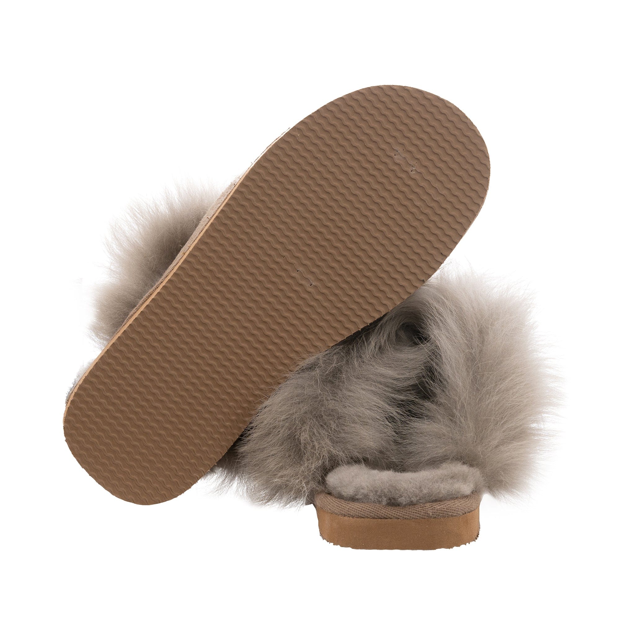 Evelina Sheepskin Slippers Stone