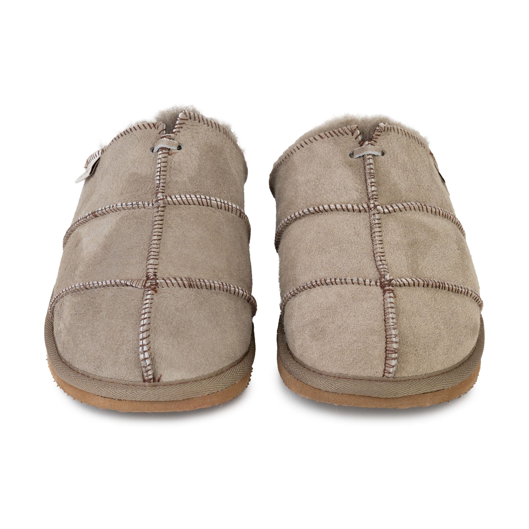 Allan Mens Patchwork Sheepskin Slippers