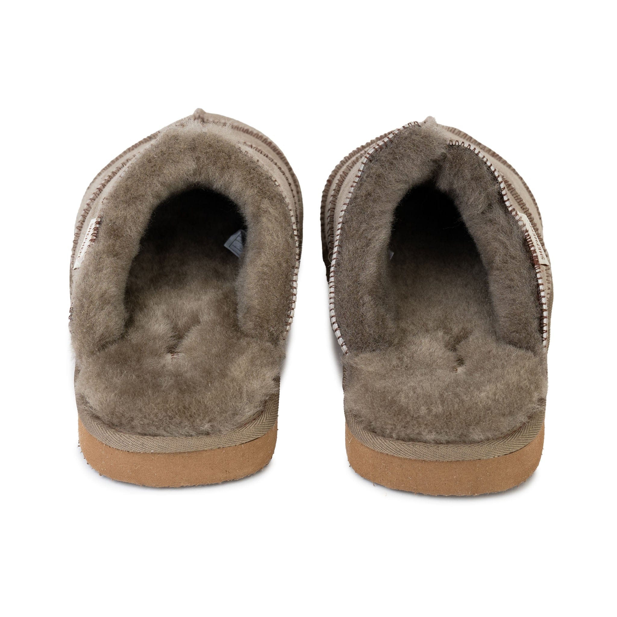 Allan Mens Patchwork Sheepskin Slippers