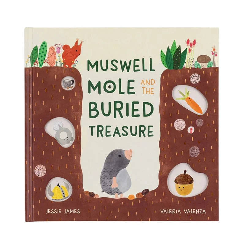 Jellycat Muswell Mole And The Buried Treasure Book