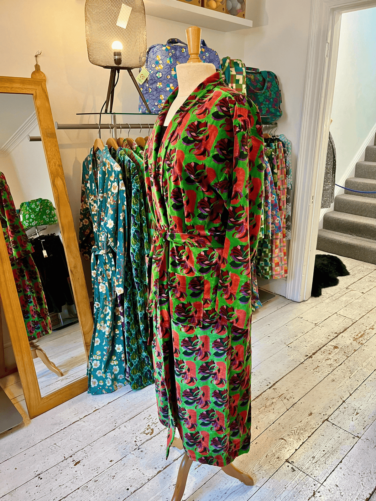 Vintage velvet dressing gown outlet