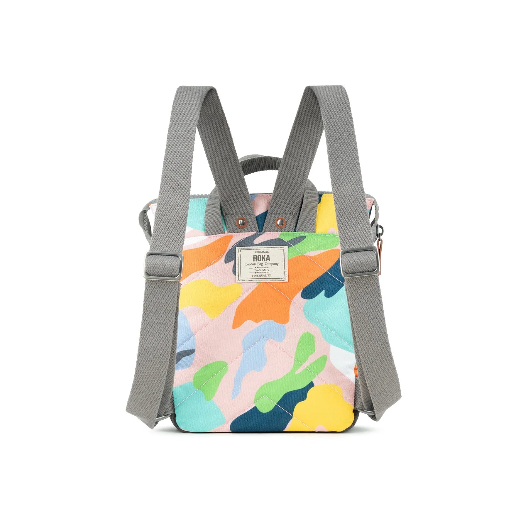 Roka Bantry B Small Recycled Canvas Rucksack Mellow Camo