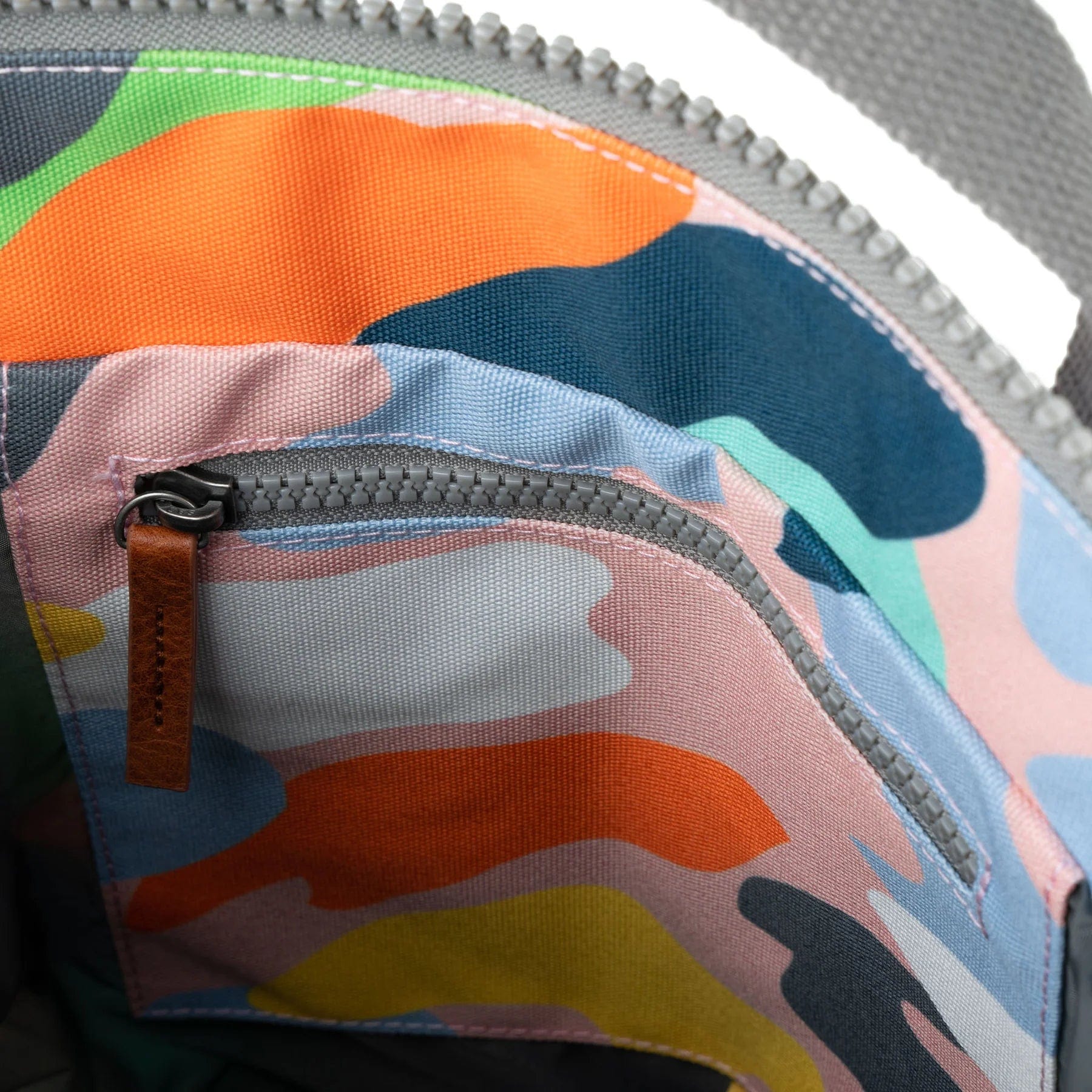 Roka Bantry B Small Recycled Canvas Rucksack Mellow Camo