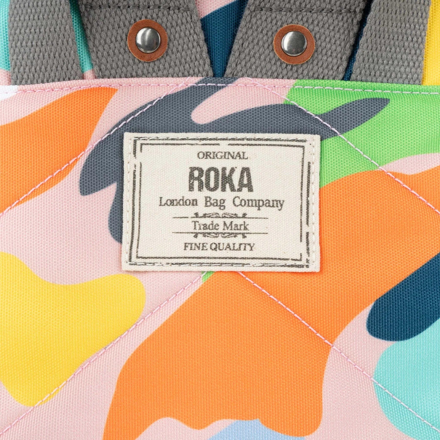 Roka Bantry B Small Recycled Canvas Rucksack Mellow Camo