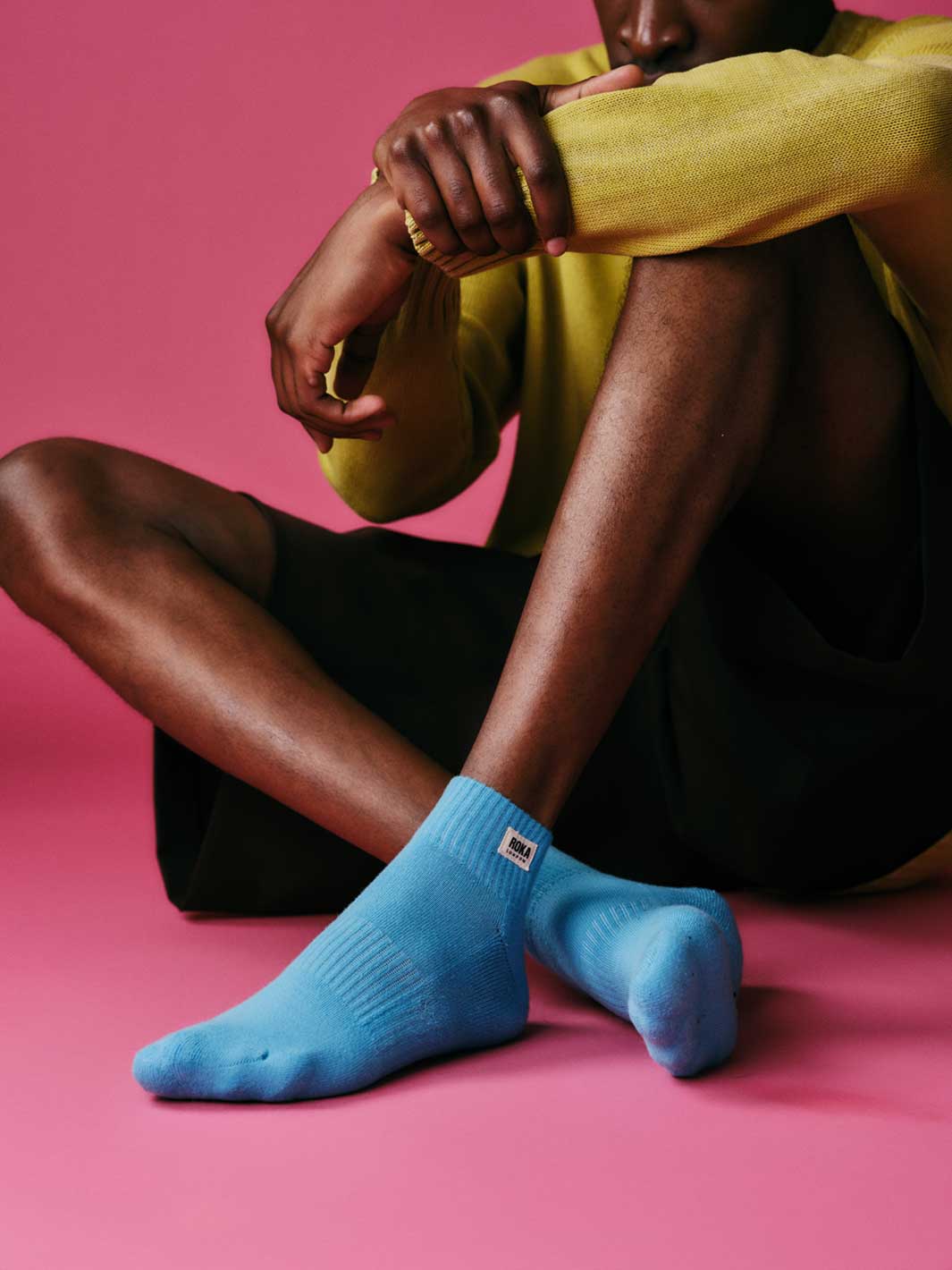 Roka Wembley Organic Cotton Socks Aquatic Awe