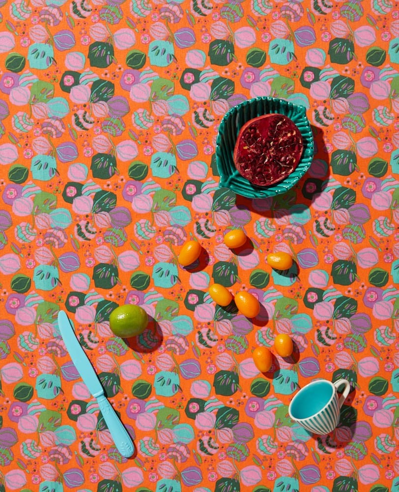 Large Organic Cotton Tablecloth, Various Designs