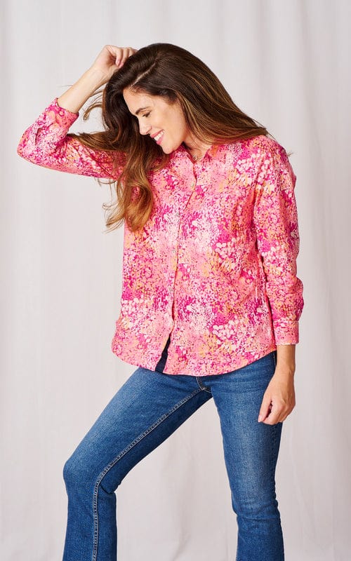 Leonora Cotton Shirt, Berry