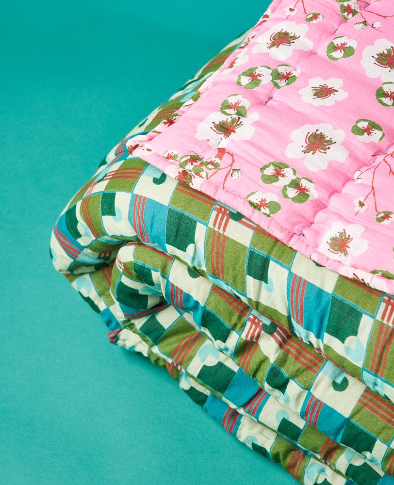 Quilted Cotton Reversible Bedspead