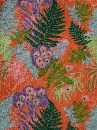 Velvet Double Sided Scarf Fern Orange