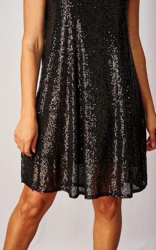 Full Sequin Dress, Black by Luella