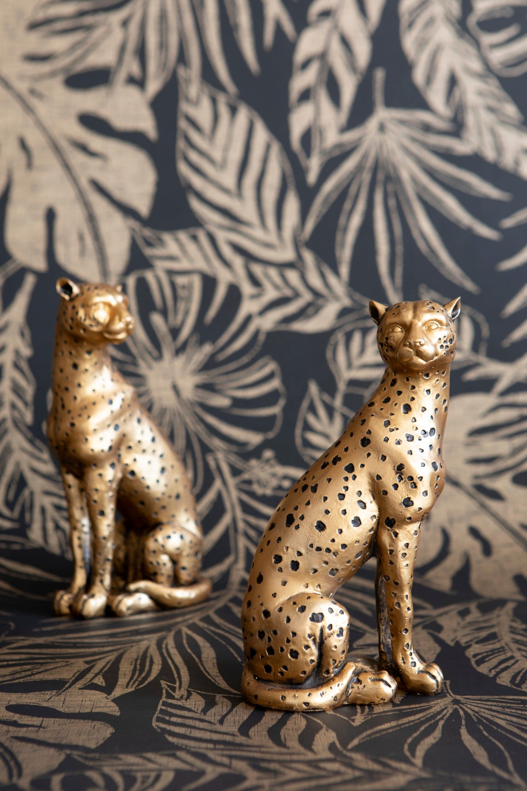 Set of 2 Cheetah Ornaments