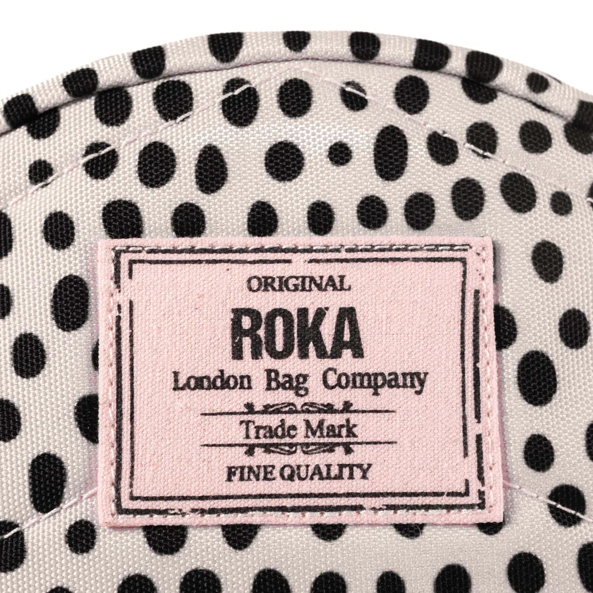 Roka Paddington B Crossbody Sustainable Canvas Bag, Limited Edition Dip Dot