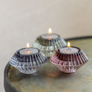 Duo Glass Candleholder