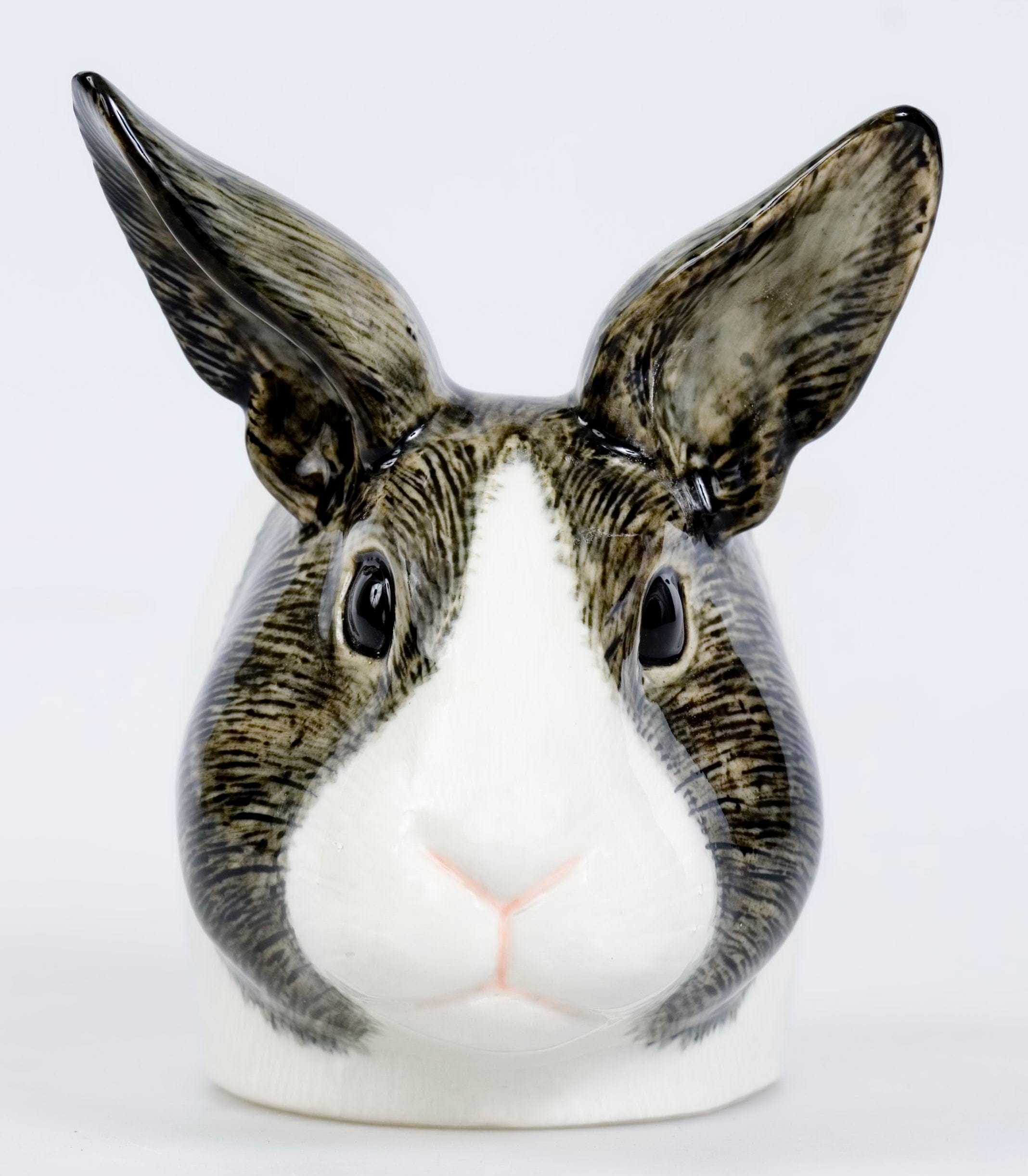 Rabbit Face Ceramic Egg Cup, Steel