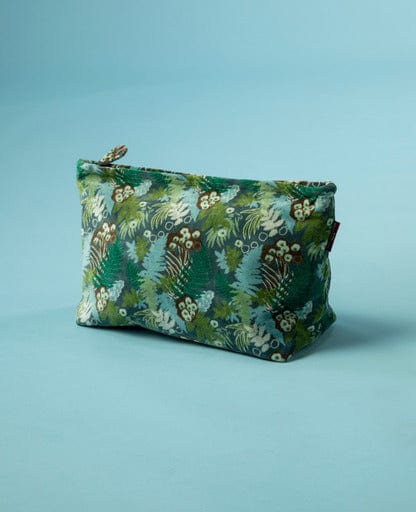 Large Velvet Washbag, Fern Atlantic