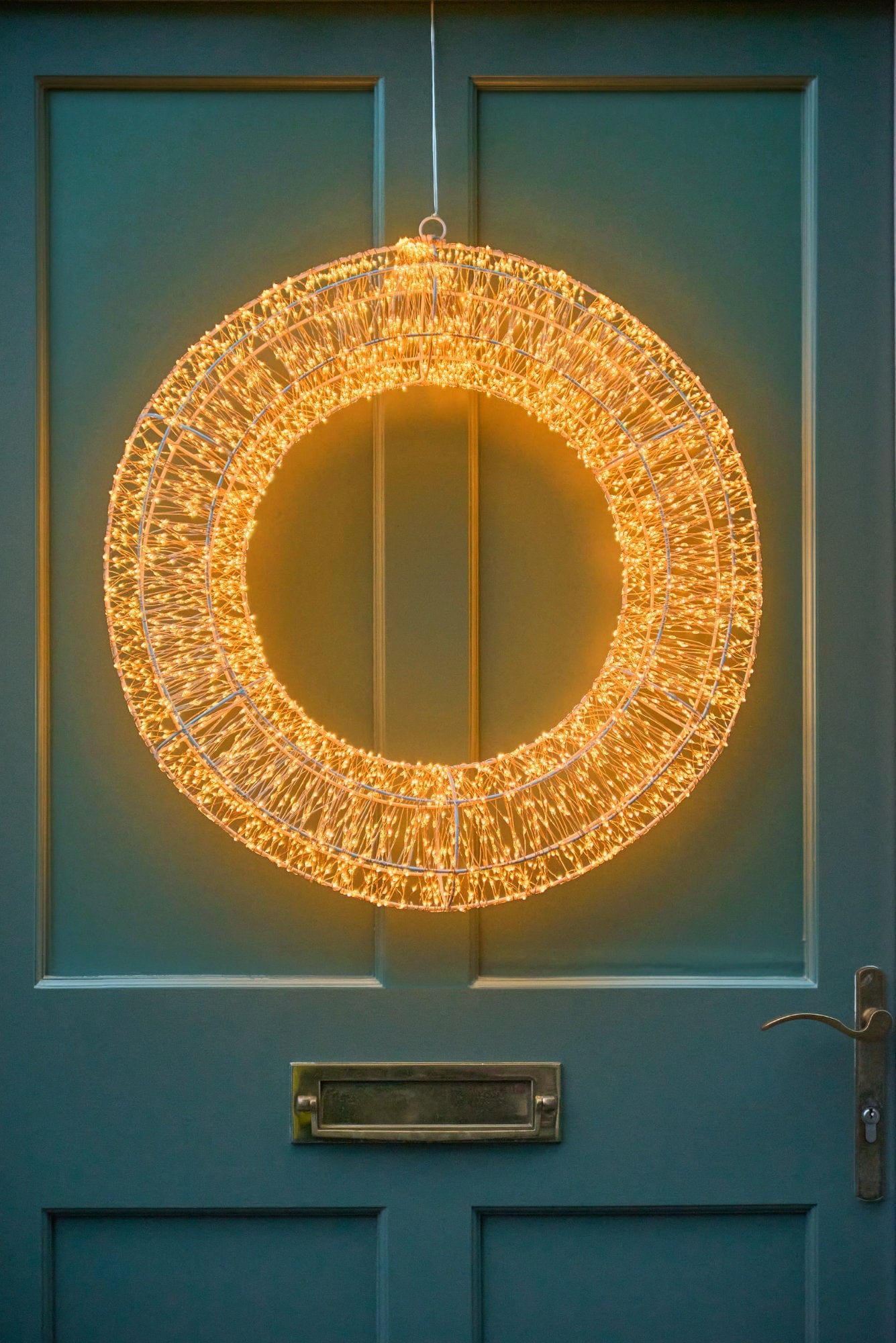 Galaxy 40cm Wreath Copper, Mains Powered 1800 LEDs