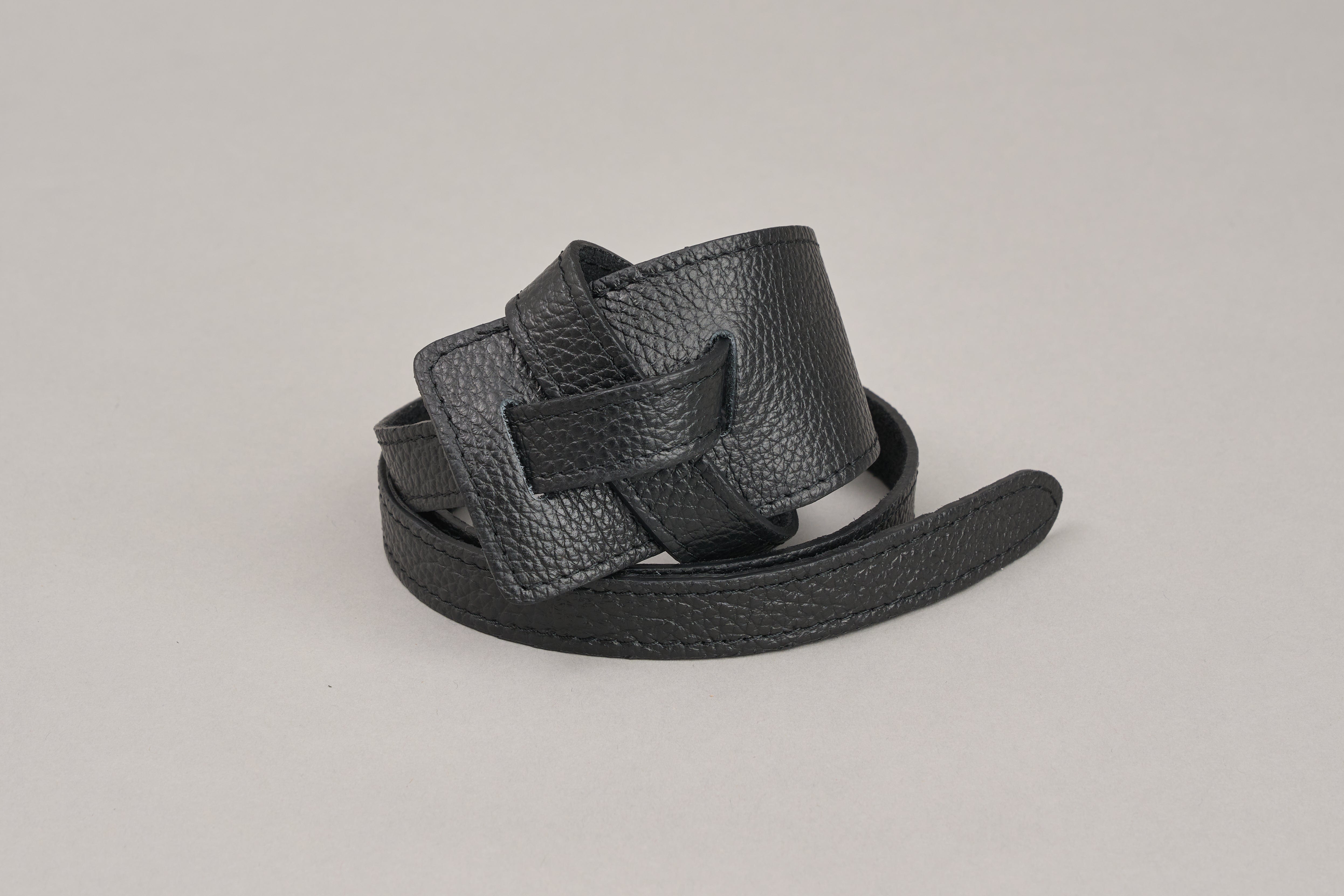 Wide Knot Belt Black