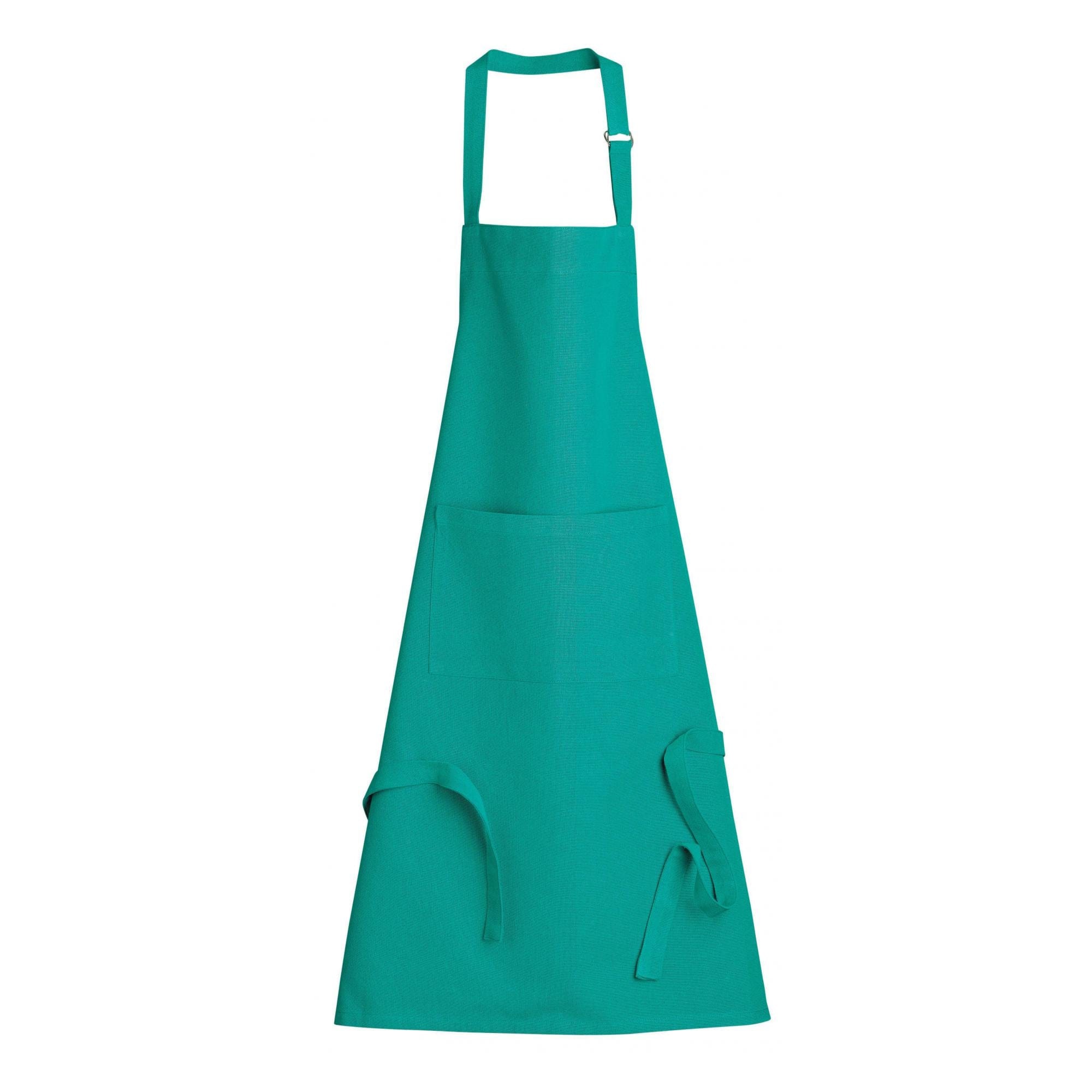 Dario Recycled Cotton Apron, Topaz