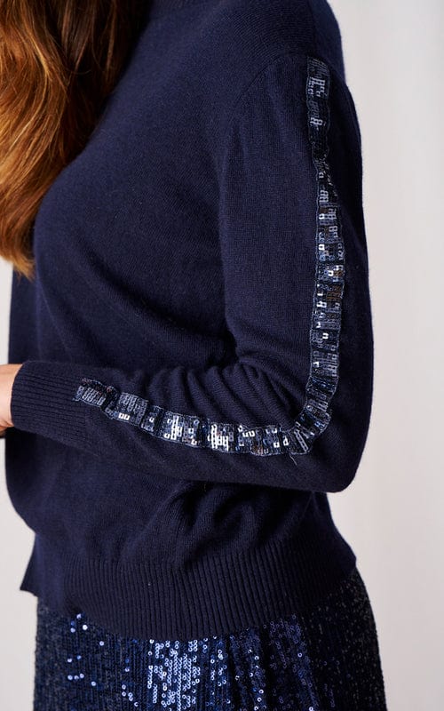 Silvia Cashmere Jumper Navy/Navy By Luella