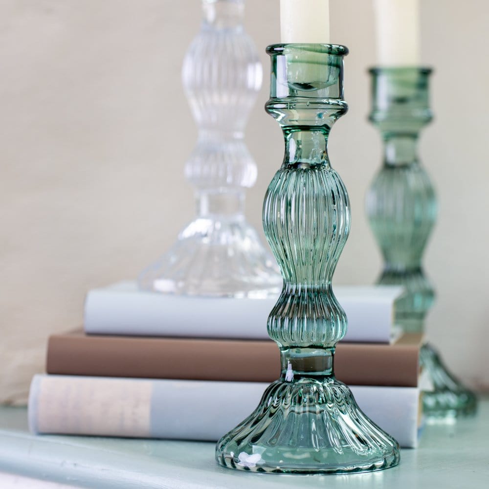 Bella Glass Candlestick