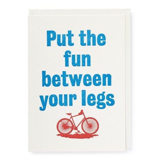 Letterpress Card Fun Legs