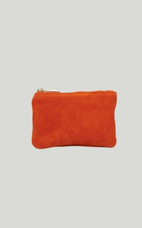 Small Star Suede Zip Purse, Various Colours