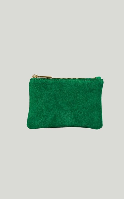 Small Star Suede Zip Purse, Various Colours