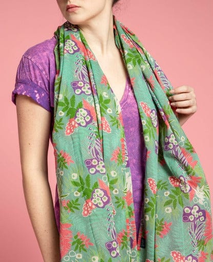 Cotton Sarong/Scarf 180x110cm Fern Green