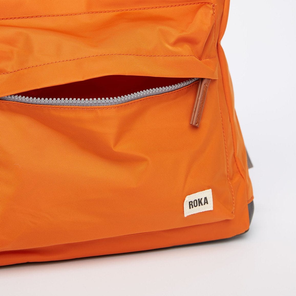 Burnt Orange Roka Bantry B Sustainable Nylon Rucksack