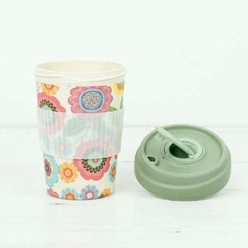 Flower Power Bamboo Go Cup