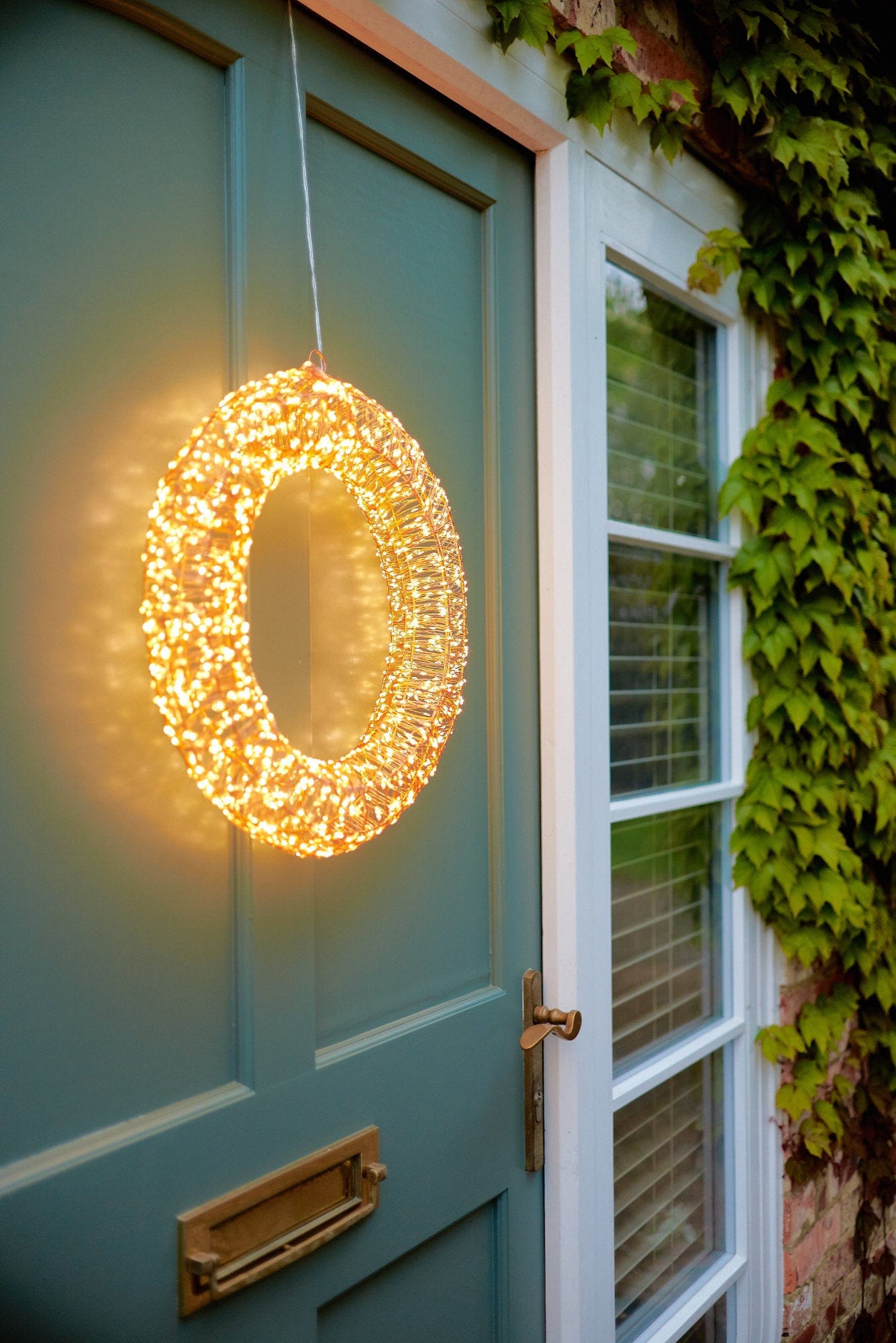 Galaxy 40cm Wreath Copper, Mains Powered 1800 LEDs
