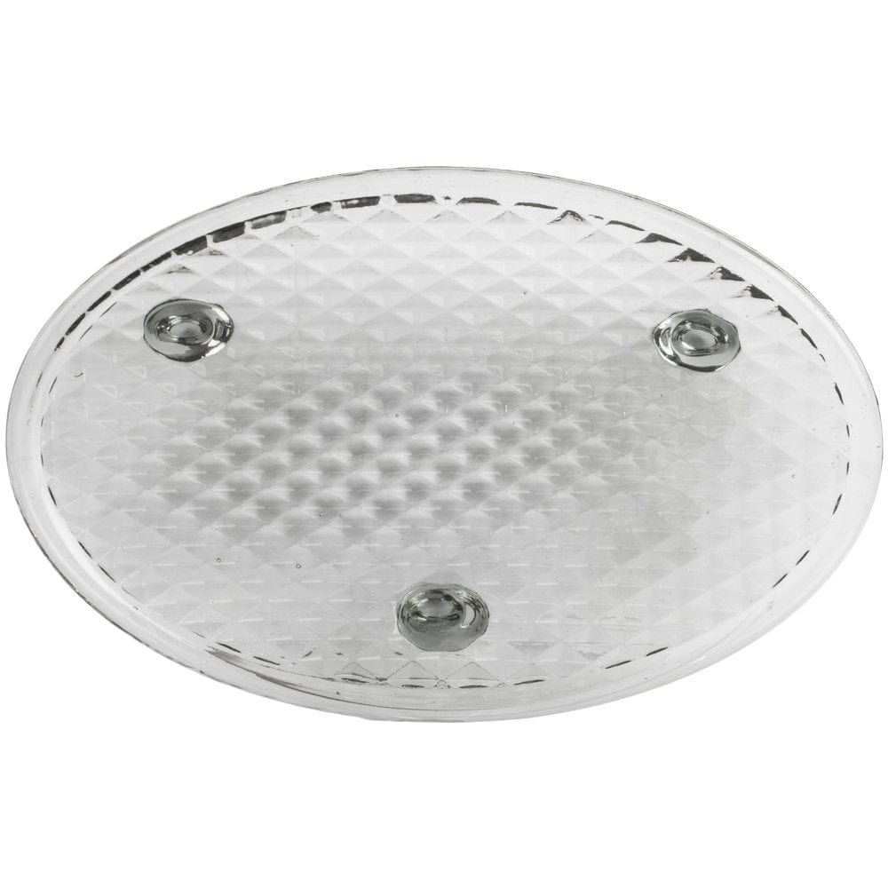 Glass Soap Dish, Light Grey
