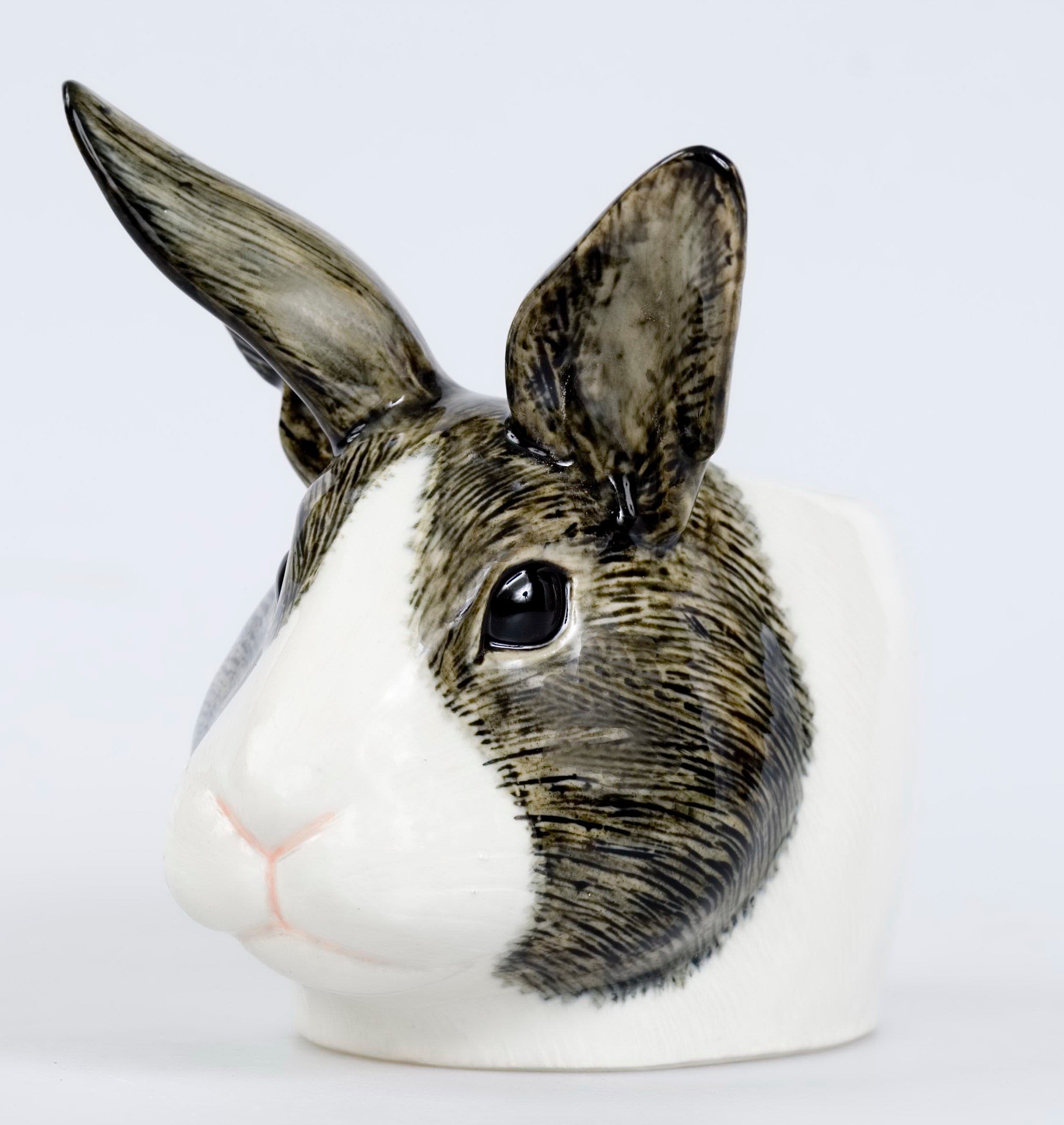 Rabbit Face Ceramic Egg Cup, Steel