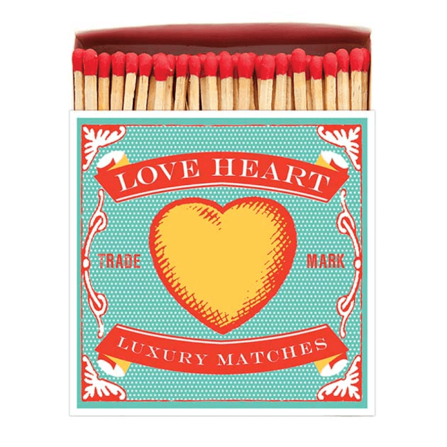 Square Luxury Match Box Love Heart