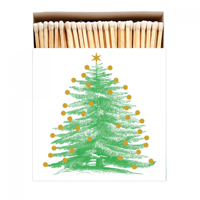 Square Luxury Match Box Christmas Tree