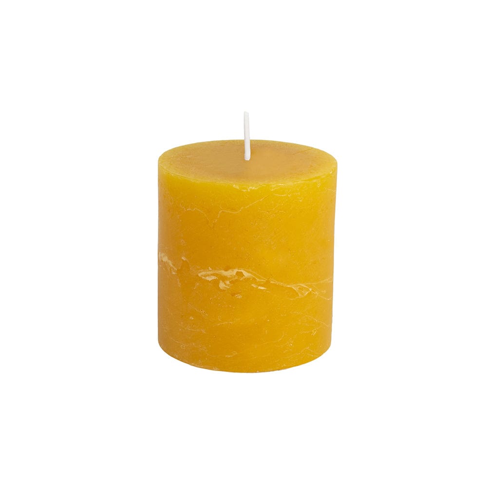 Rustic Pillar Candle 70 x 75mm Ochre
