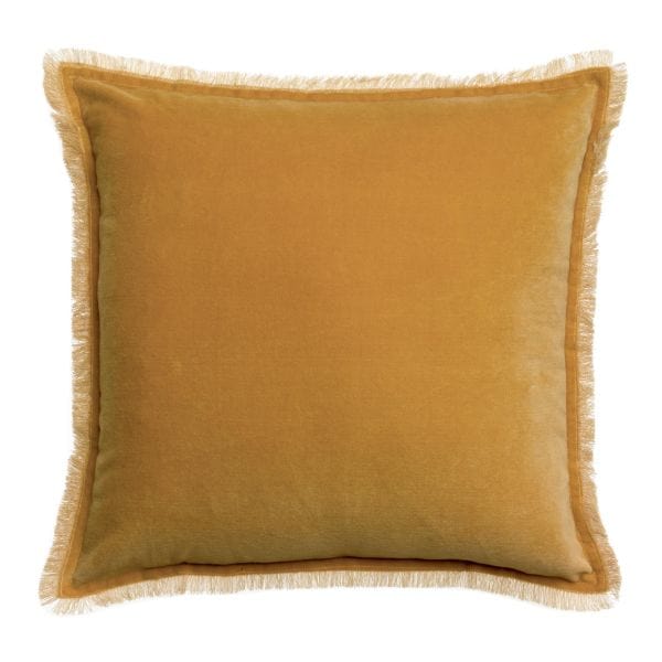 Fara 45x45 Velvet Fringed Cushion by Vivaraise, Mirabelle
