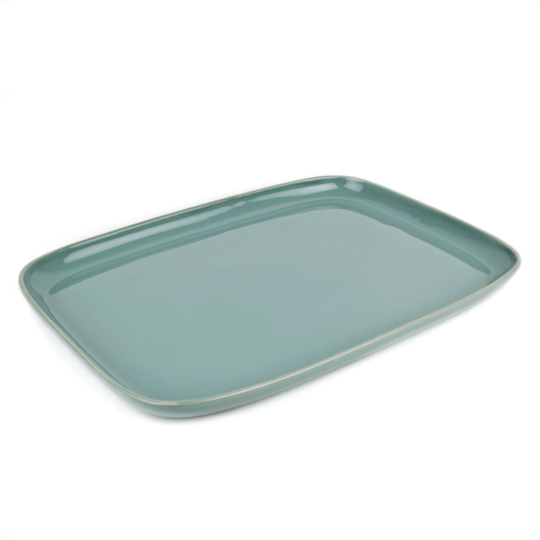 Sage Large Rectangular Ceramic Platter