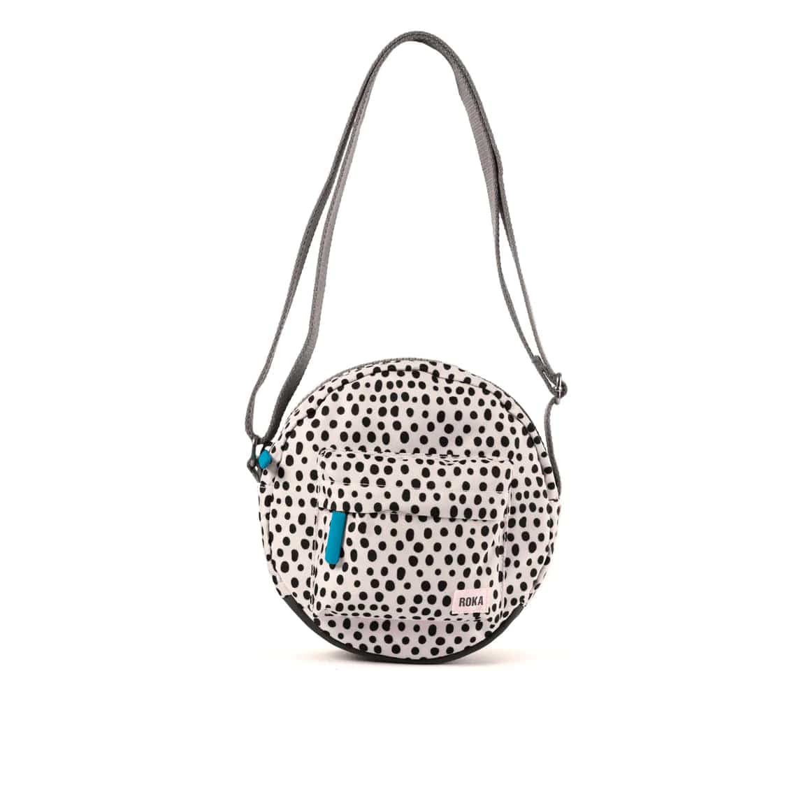 Roka Paddington B Crossbody Sustainable Canvas Bag, Limited Edition Dip Dot