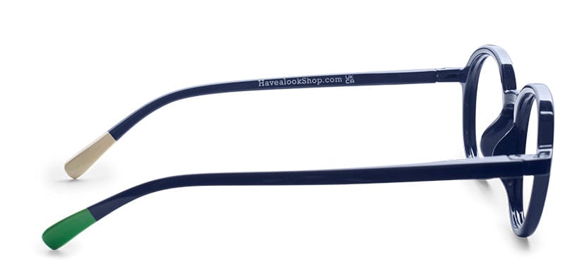 Circle Slim Navy Bio Reading Glasses by Have A Look