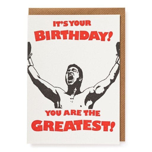 Letterpress Card You Are The Greatest
