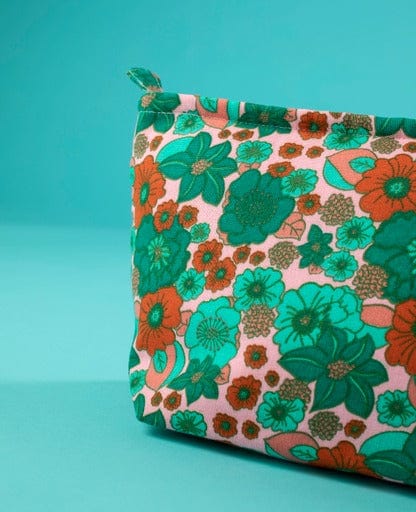 Organic Cotton Wash Bag 33x19cm, Hove Pink
