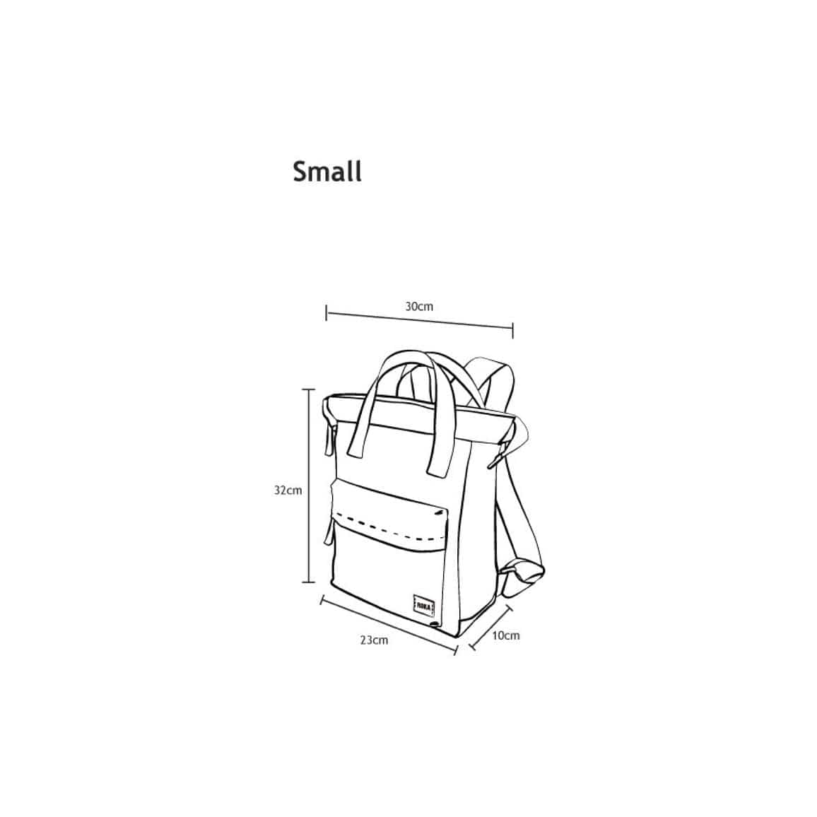 Burnt Orange Roka Bantry B Sustainable Nylon Rucksack