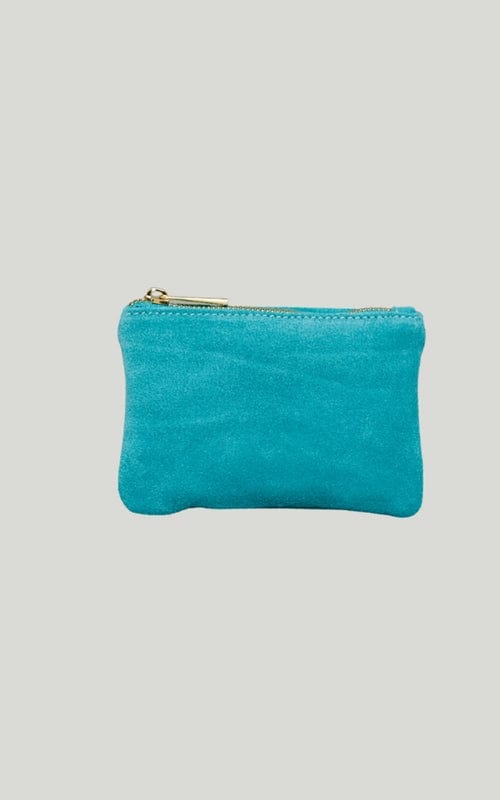 Small Star Suede Zip Purse, Various Colours