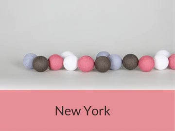 New York 35 Ball LED Light Chain, USB Connecter