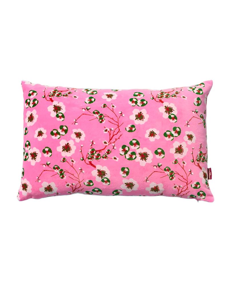 Rectangular Velvet Cushion 55x35cm, Blossom Pink
